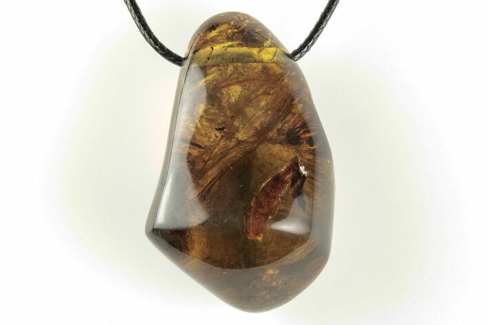 Polished Chiapas Amber ( g) Necklace - Mexico #197952